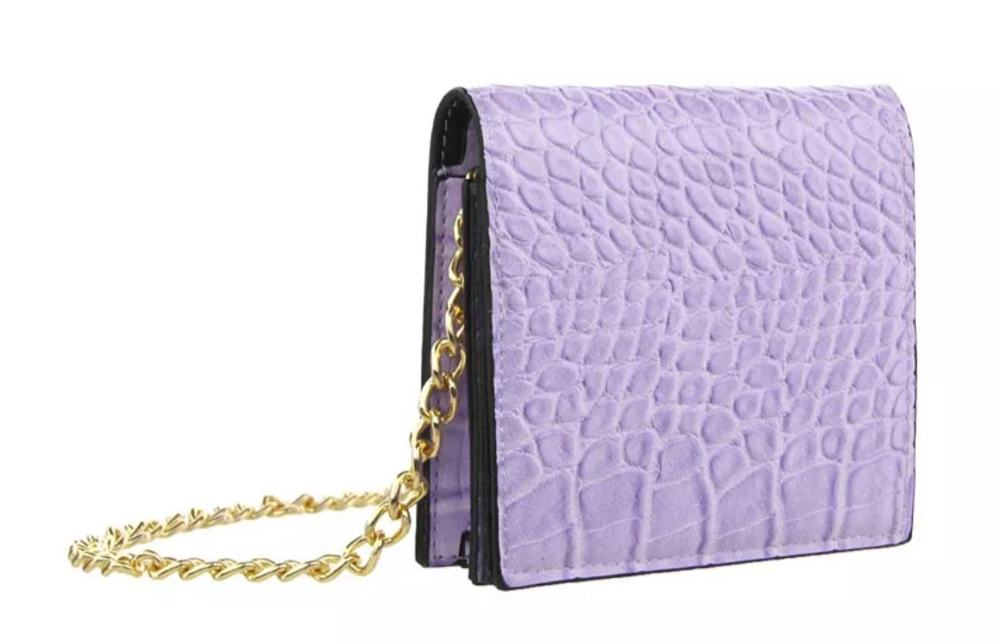 OLIVIA MILLER Wallet on  Chain Crossbody - Lavender