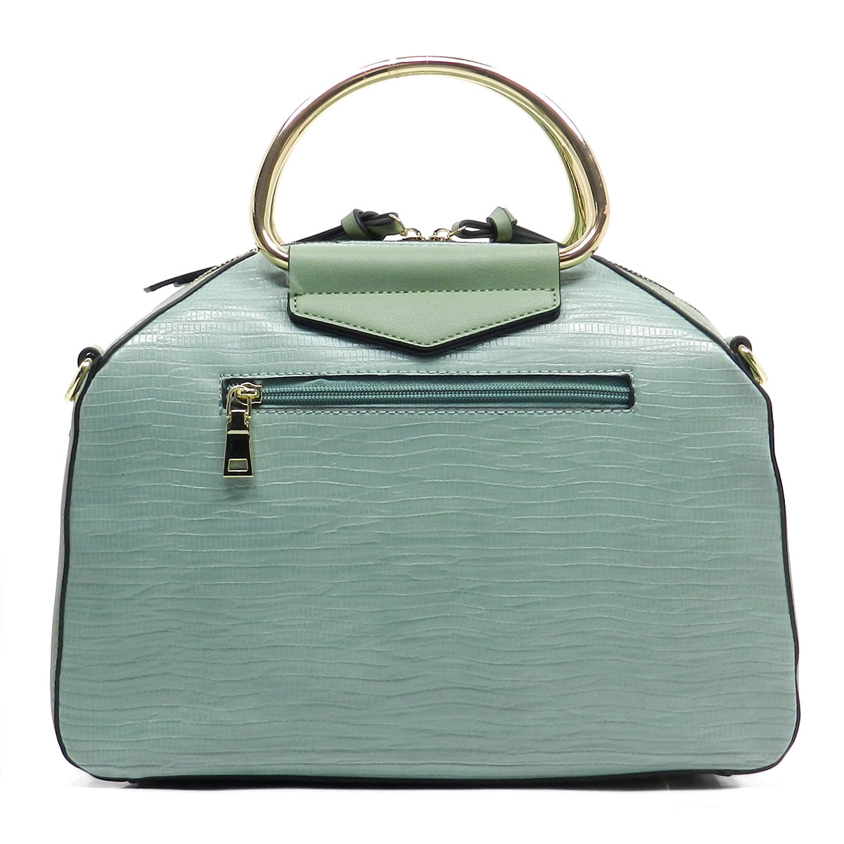 Pythn Round Top Handle Dome Satchel