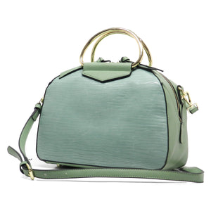 Pythn Round Top Handle Dome Satchel