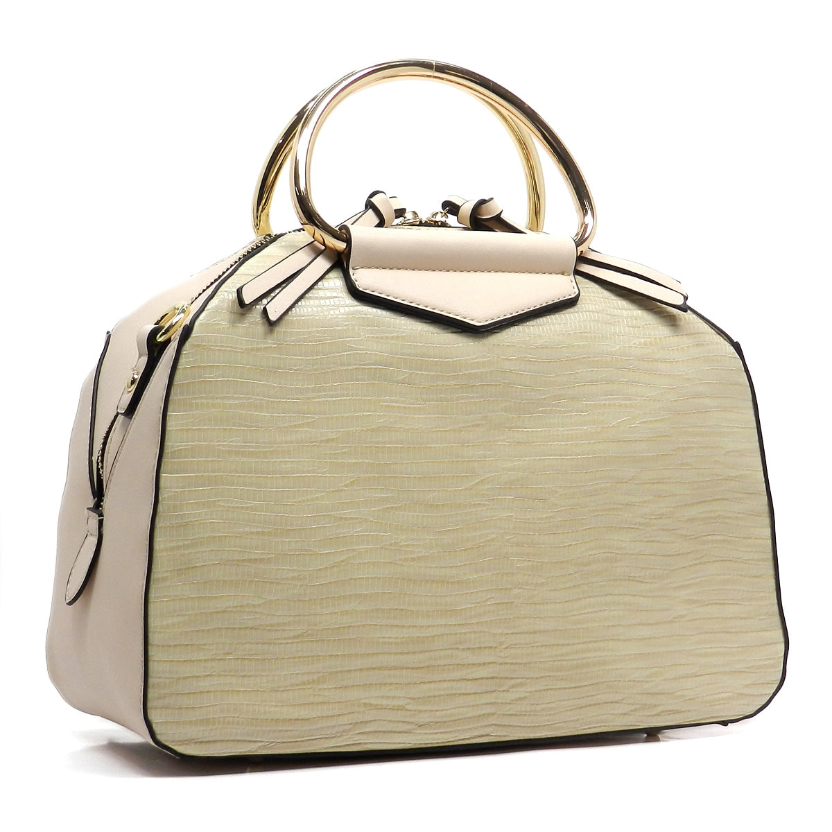 Pythn Round Top Handle Dome Satchel