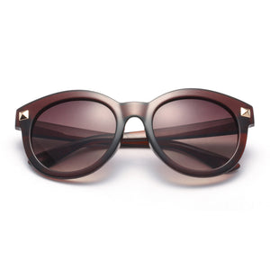 Dasein Chunky Round Sunglasses - Brown