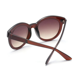 Dasein Chunky Round Sunglasses - Brown