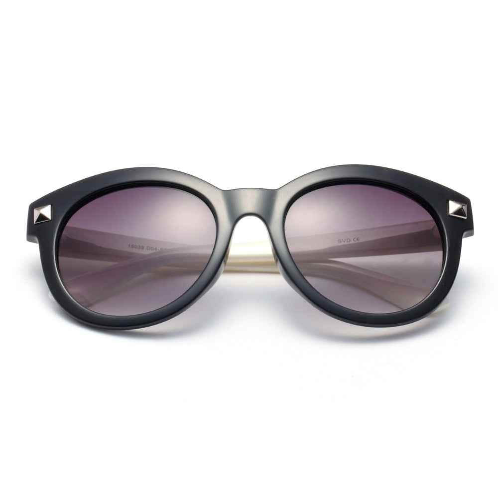 Dasein Chuncky Round Sunglasses - Nude