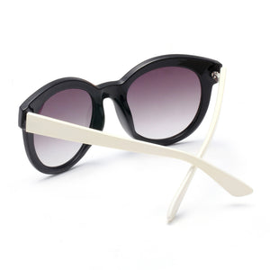 Dasein Chuncky Round Sunglasses - Nude