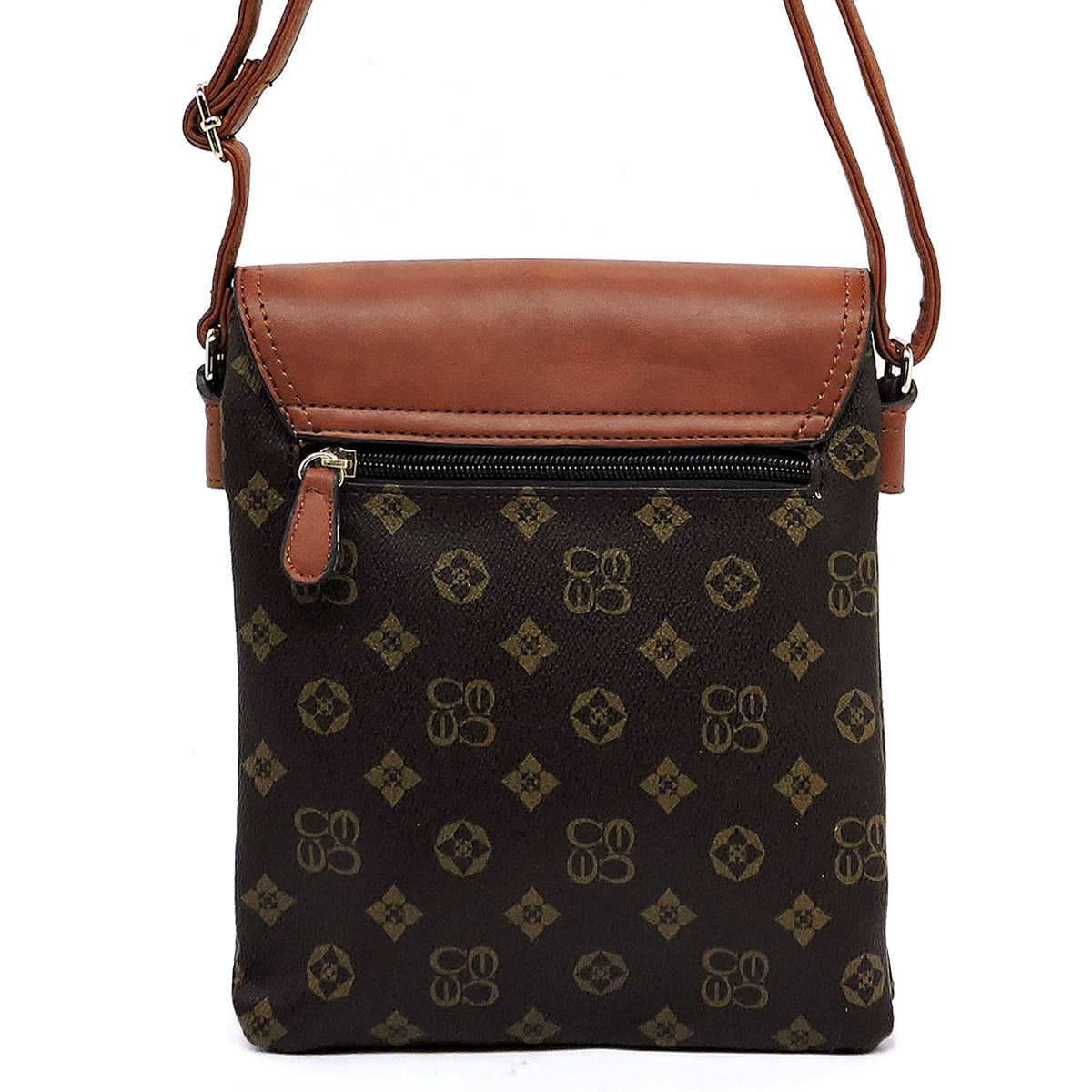 Monogrammed Flap Crossbody Bag