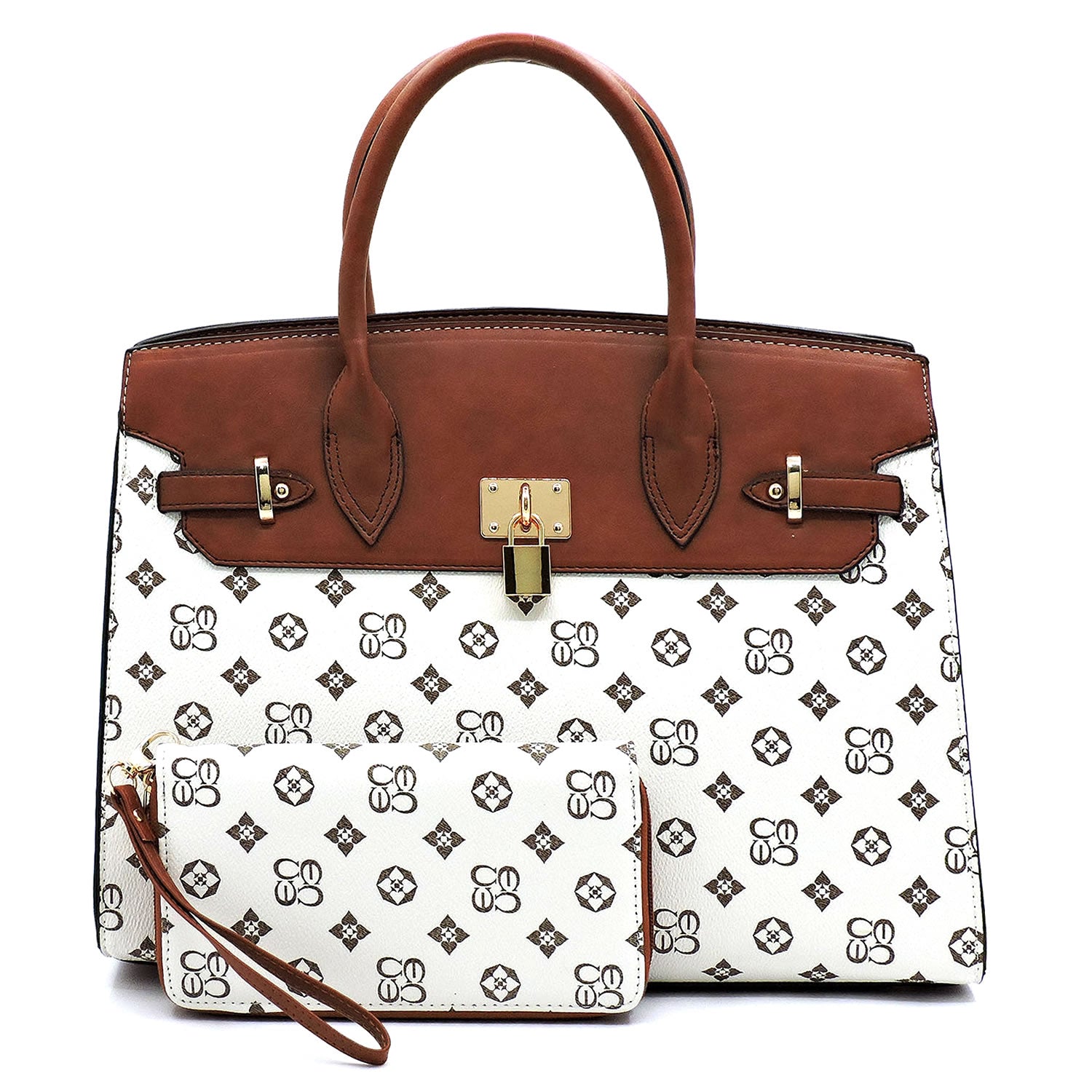 Monogrammed Pad-lock 2-in-1 Satchel