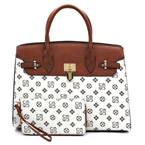 Monogrammed Pad-lock 2-in-1 Satchel