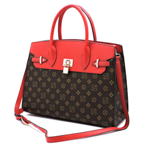 Monogrammed Pad-lock 2-in-1 Satchel