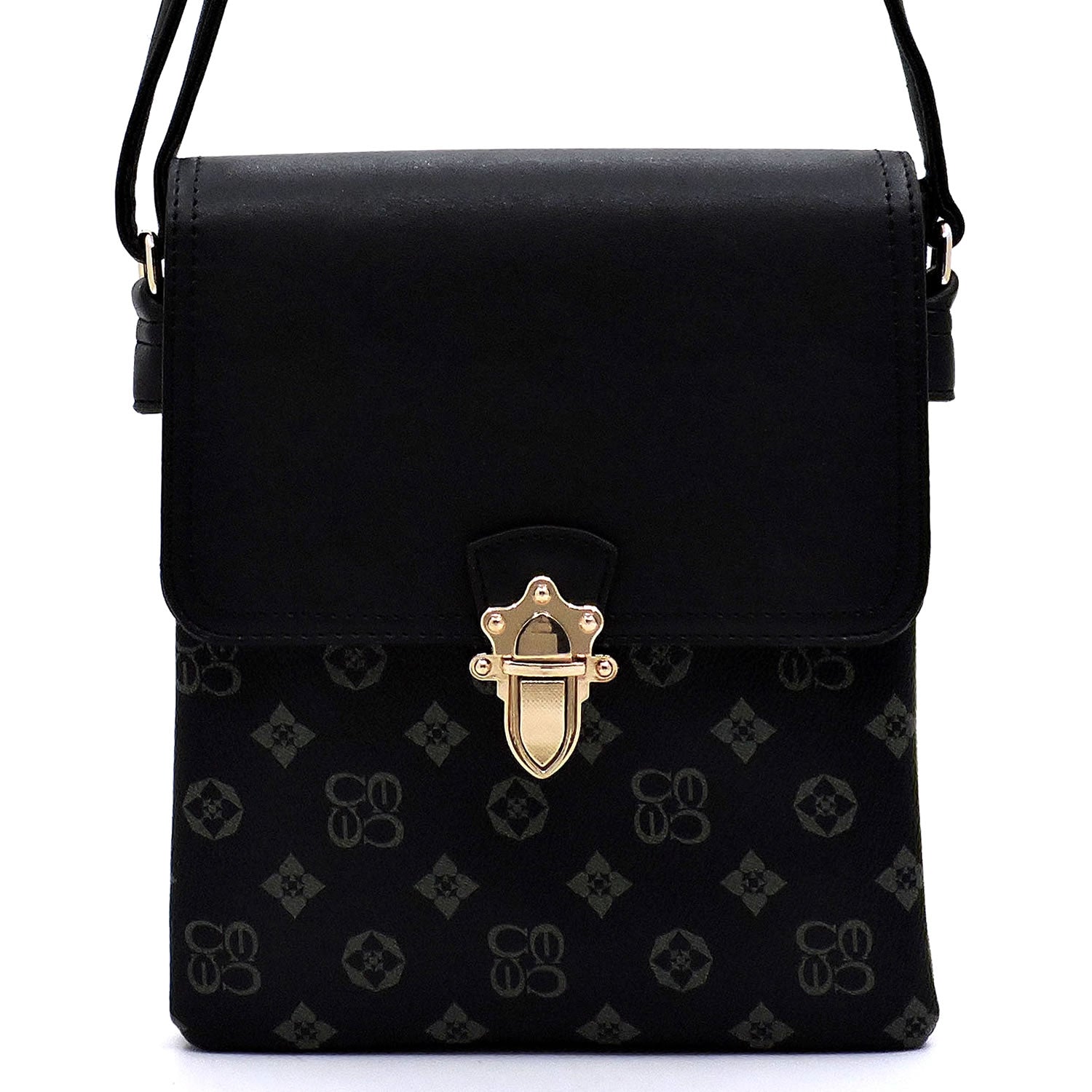 Monogrammed Flap Crossbody Bag