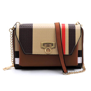 Tartan Plaid Check Zip Around Crossbody Clutch Wallet