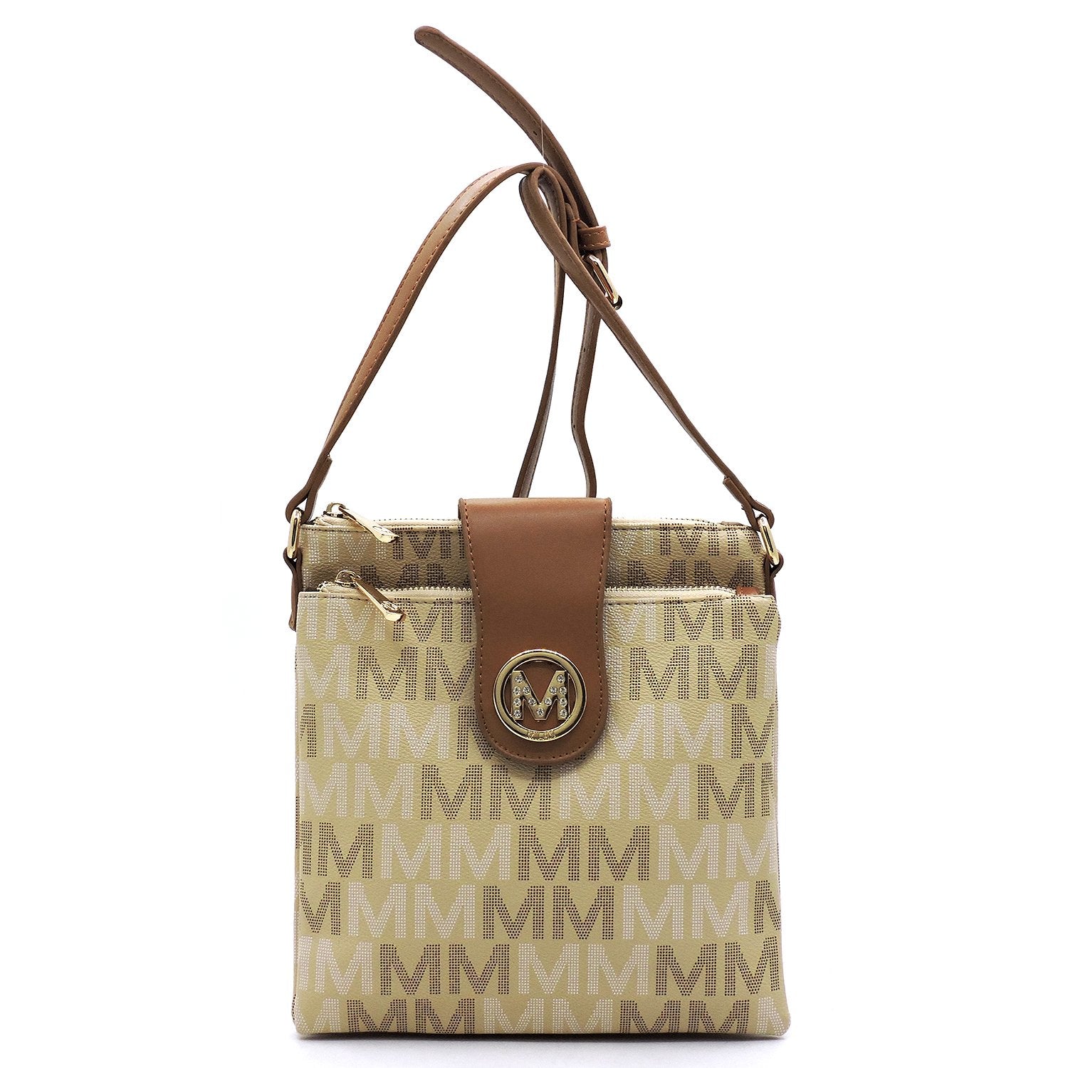 M  Monogram Multi Compartment Crossbody Bag