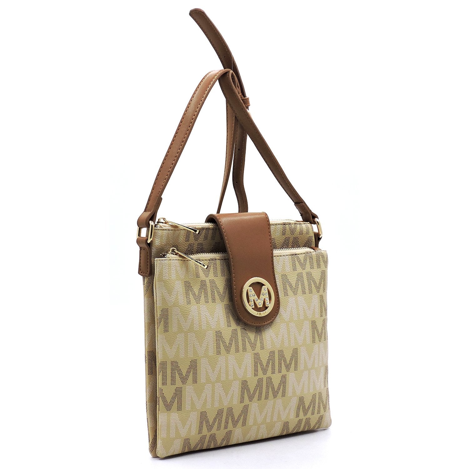 M  Monogram Multi Compartment Crossbody Bag