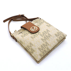 M  Monogram Multi Compartment Crossbody Bag