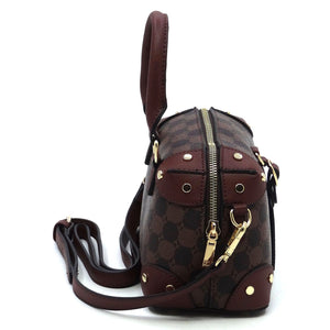 Fashion Monogram Buckle Mini Satchel