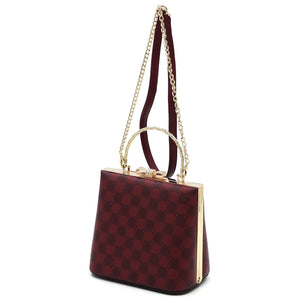 Monogram Bow Jewelry Frame Crossbody Satchel