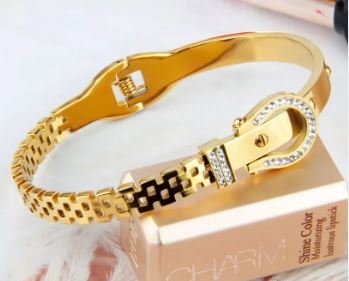 Set Gold Bracelets - Pure Stainless Steel in 18K Gold Plating