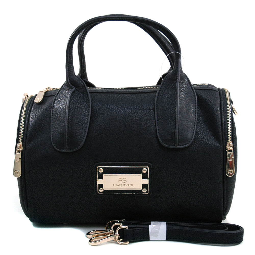 AG Women's Classic Satchel w/ 2 Side Pockets & Bonus Strap