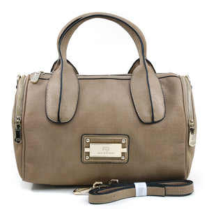 AG Women's Classic Satchel w/ 2 Side Pockets & Bonus Strap