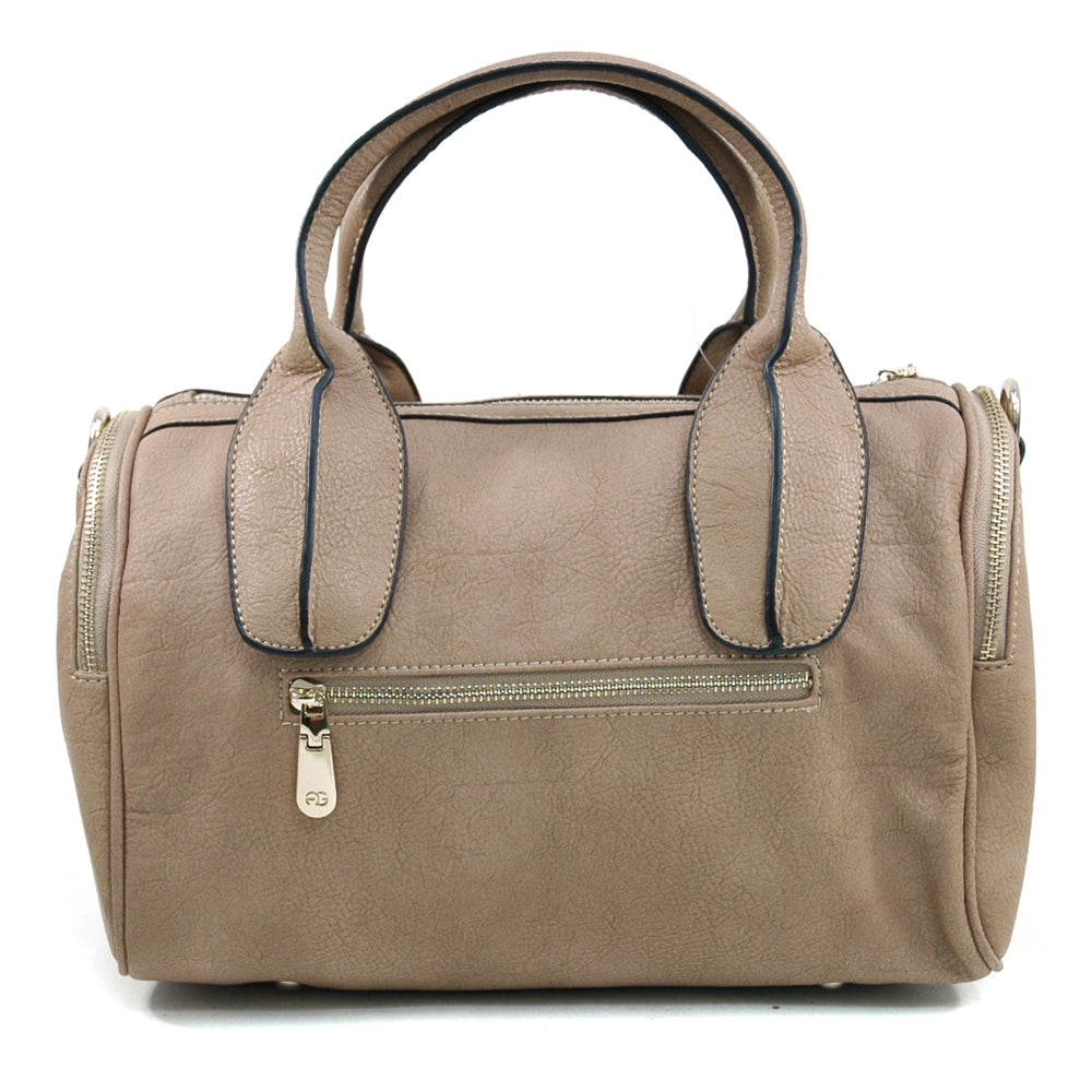 AG Women's Classic Satchel w/ 2 Side Pockets & Bonus Strap