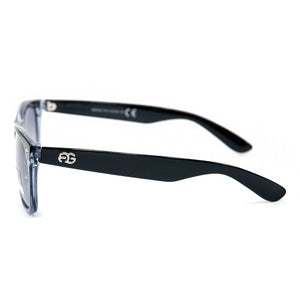 AG Classic Wayfarer Frame Sunglasses - Black/Transparent