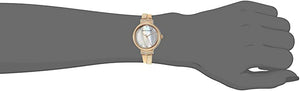 Anne Klein Women Premium Crystal-Accented Rose Gold-Tone/Blush Pink Bangle Watch