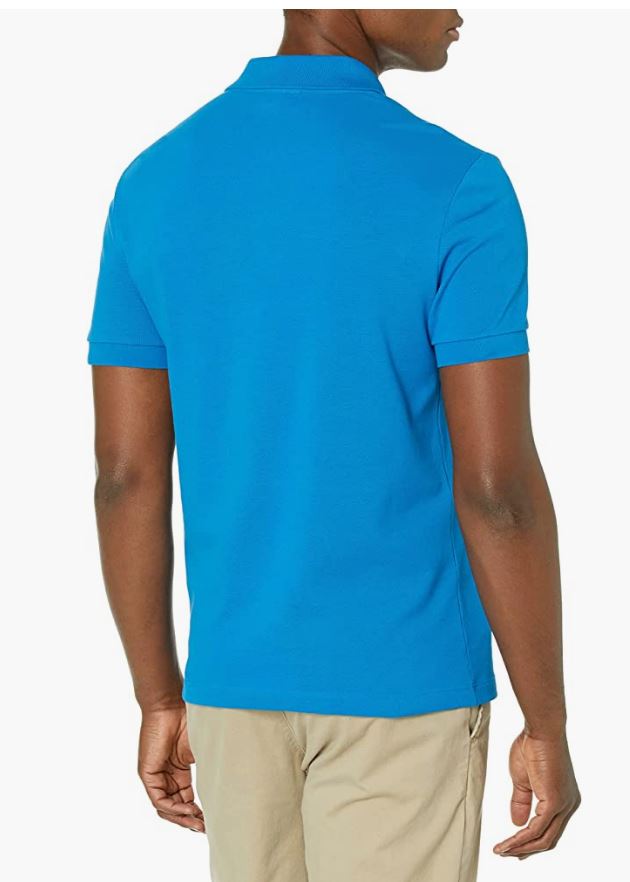 Lacoste Men's Short Sleeve Holiday Croc Regular Fit Polonon Deal - XXL Athens Blue