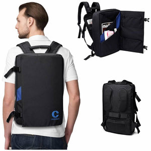 Clamshell-Style Laptop Backpack Travel Computer Bag