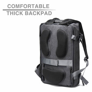 Clamshell-Style Laptop Backpack Travel Computer Bag