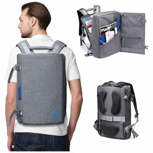 Clamshell-Style Laptop Backpack Travel Computer Bag