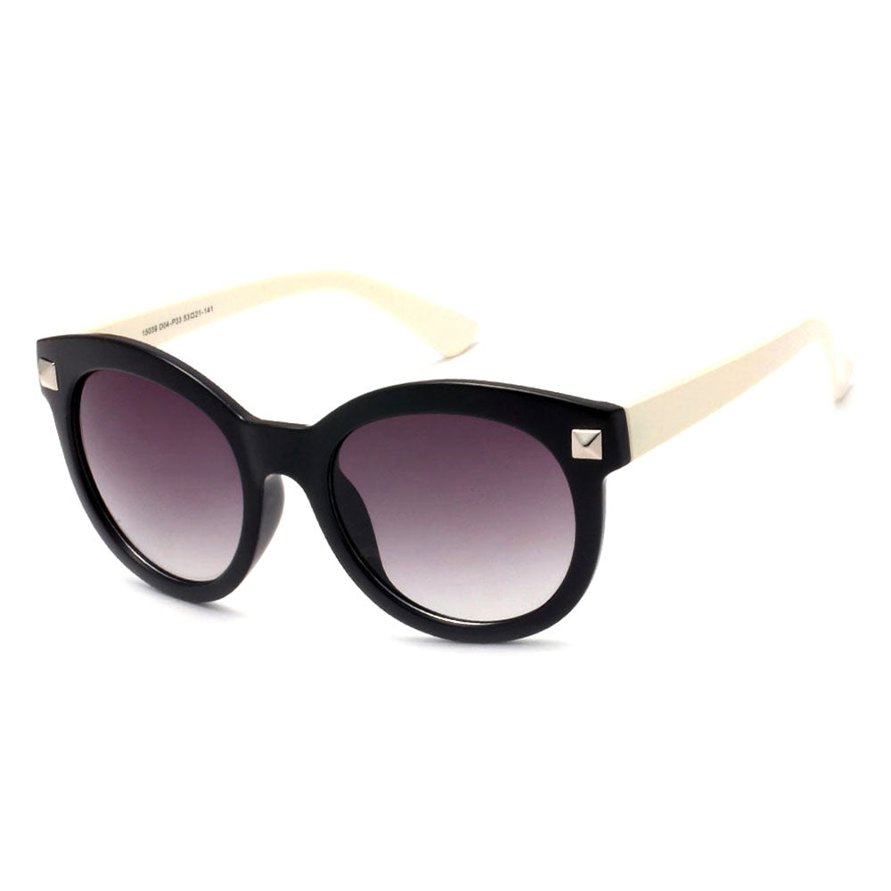 Dasein Chuncky Round Sunglasses - Nude