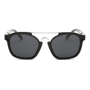 Dasein Retro Square Sunglasses - Black