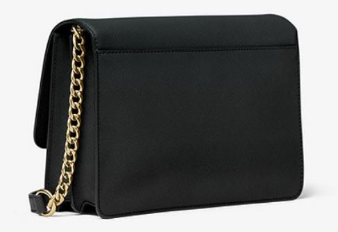 MK Daniela Large Saffiano Leather Crossbody Bag - Black – GFM PHL