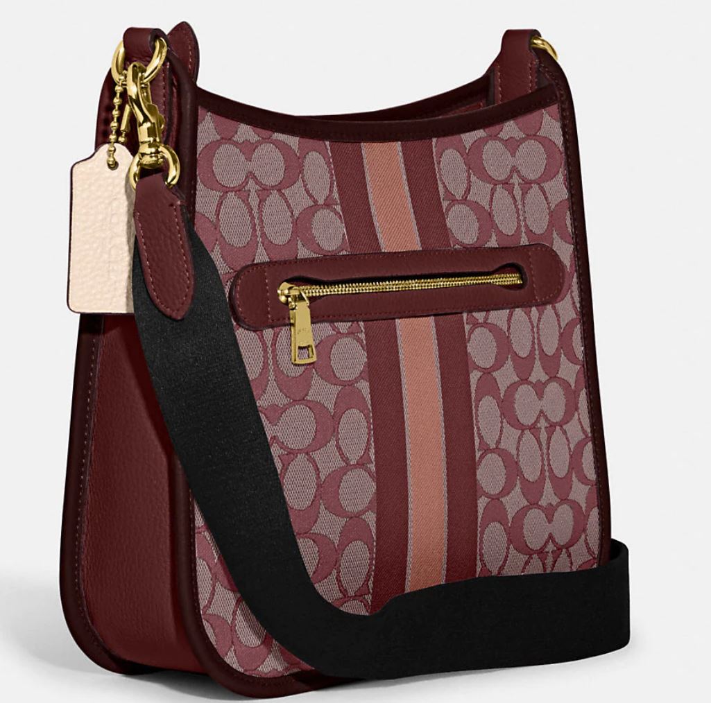 COACH Dempsey File Bag In Signature Jacquard With Stripe And Coach Patch