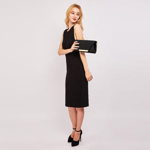 Dasein Evening Clutch with Removable Chain Strap