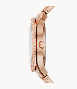 Fossil Stella Multifunction Rose-Tone Stainless Steel Watch for Women