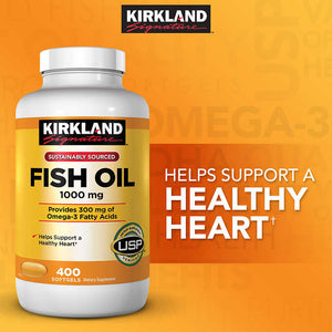 Kirkland Signature Fish Oil 1000 mg., 400 Softgels