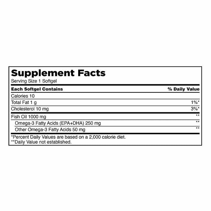 Kirkland Signature Fish Oil 1000 mg., 400 Softgels