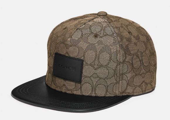 Coach flat sale brim hat