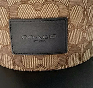 Coach Signature Flat Brim Hat