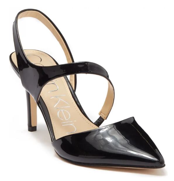 Calvin Klein Geena Patent Pump - Black Size 6