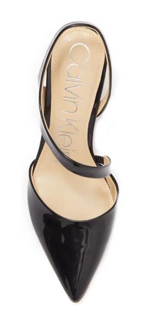 Calvin Klein Geena Patent Pump - Black Size 6