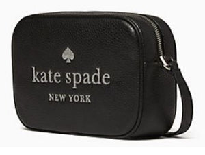 Kate Spade  glitter on mini camera bag - black