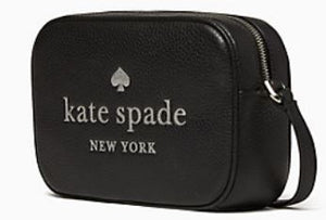 Kate Spade  glitter on mini camera bag - black