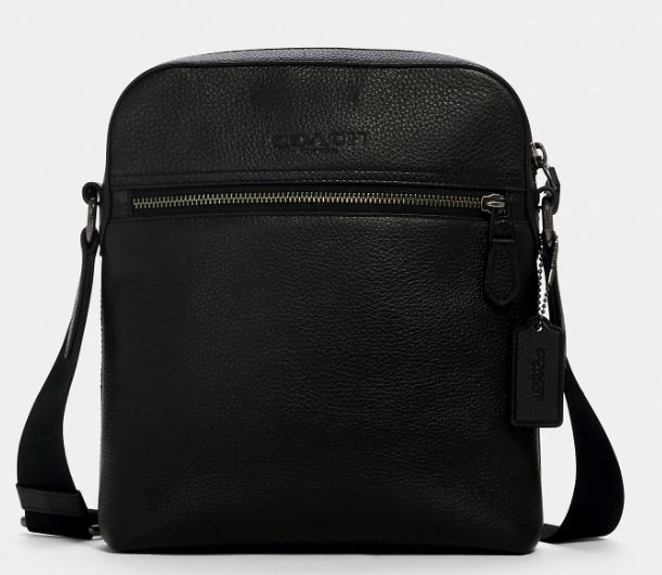 Coach Houston Flight Bag - Gunmetal/Black