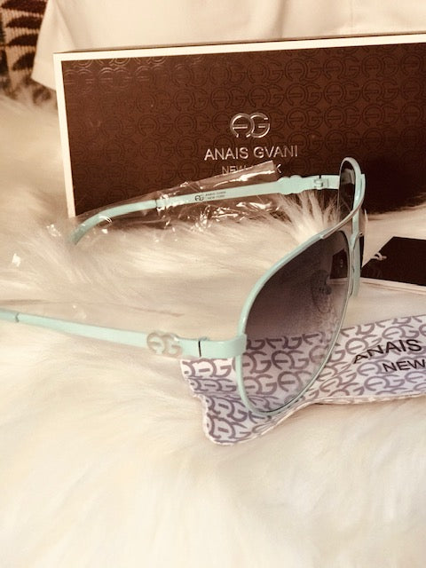 AG Women's Classic Aviator Sunglasses w/ Logo Accent on Side - Mint Green