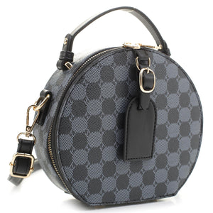 Fashion Monogram Round Crossbody Bag Satchel