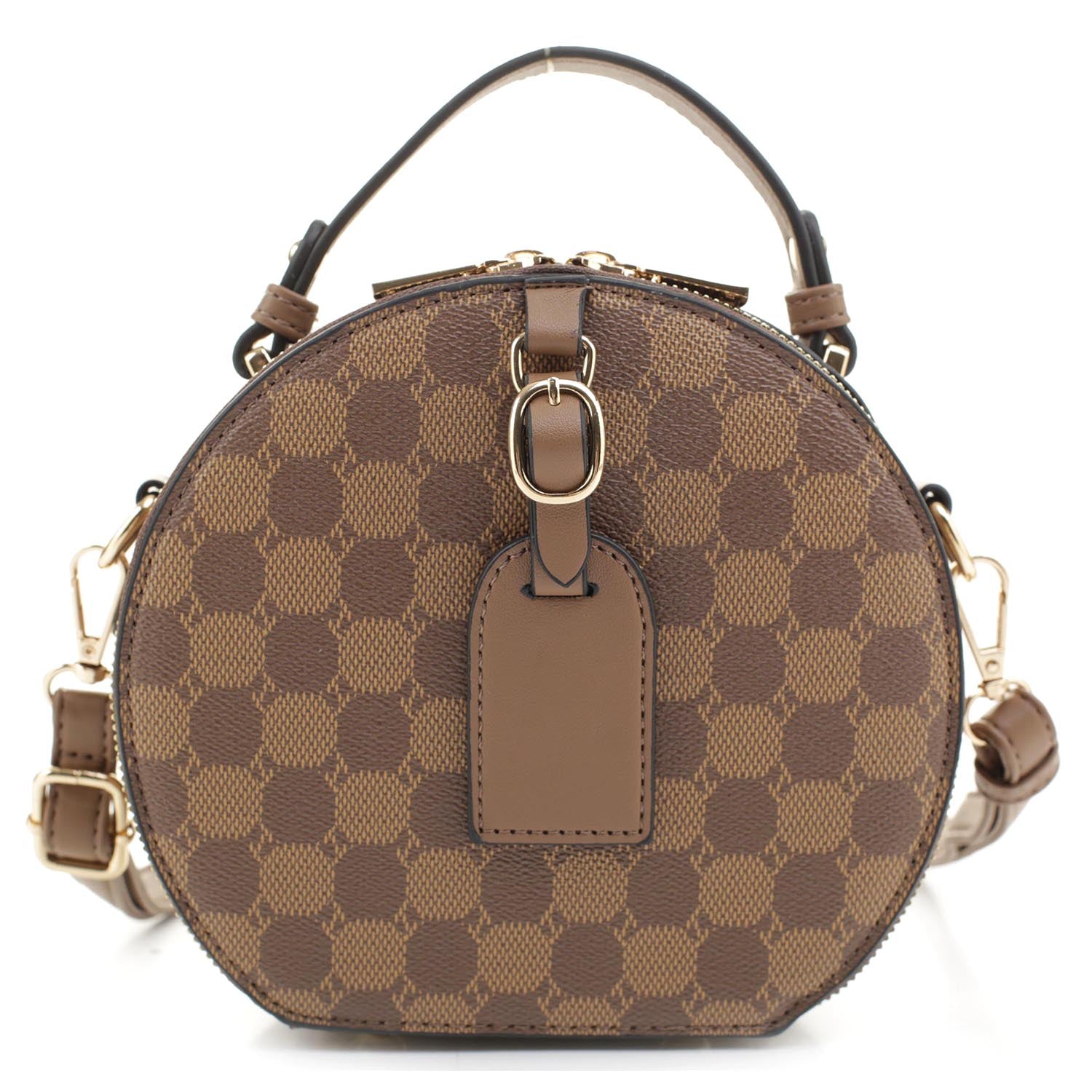 Fashion Monogram Round Crossbody Bag Satchel