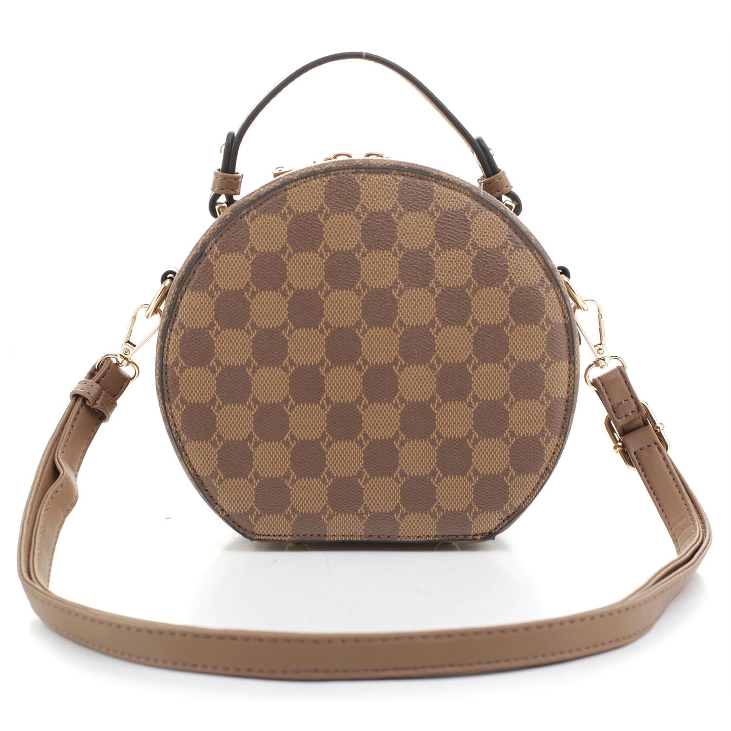 Fashion Monogram Round Crossbody Bag Satchel