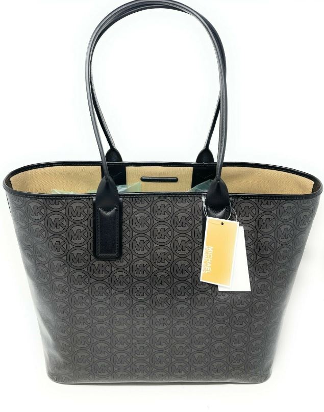 MK Jodie Large Logo Jacquard Tote Bag - Army