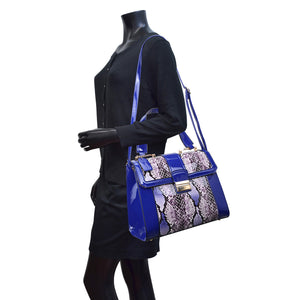 Dasein® Fold-Over Lock Tote Bag